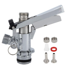 U Type Stainless Steel Beer Keg Coupler with Relief Valve for Draft Beer Tap System