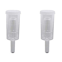 Twin Bubble Homebrew Airlock with Cap, 2 Piece Beer and Wine Fermentation, Secure Grommet Seal