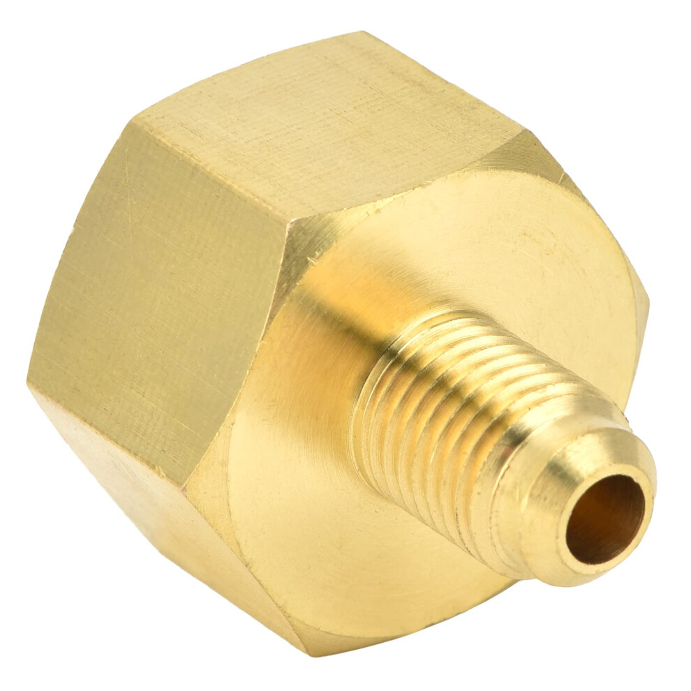 Refrigerant Tank And Vacuum Pump Adapter W21 To 1/4 Sae Brass R134a R32 LeakâResistant Connector 9771547217312
