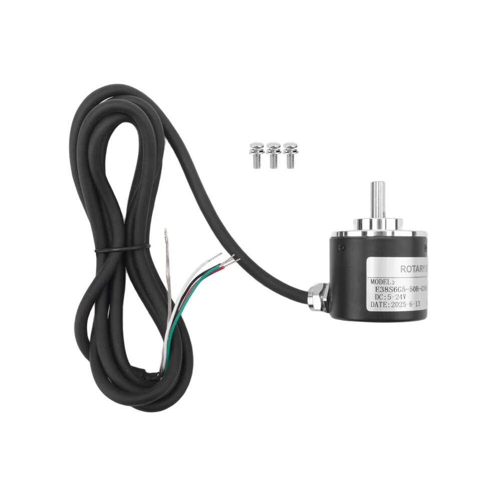 Rotary Incremental Encoder 38S6g5-B-G24n Ab 2-Phase Connection 50P/R 5-24V Solid Shaft Open Collector Npn Output 6031265291104