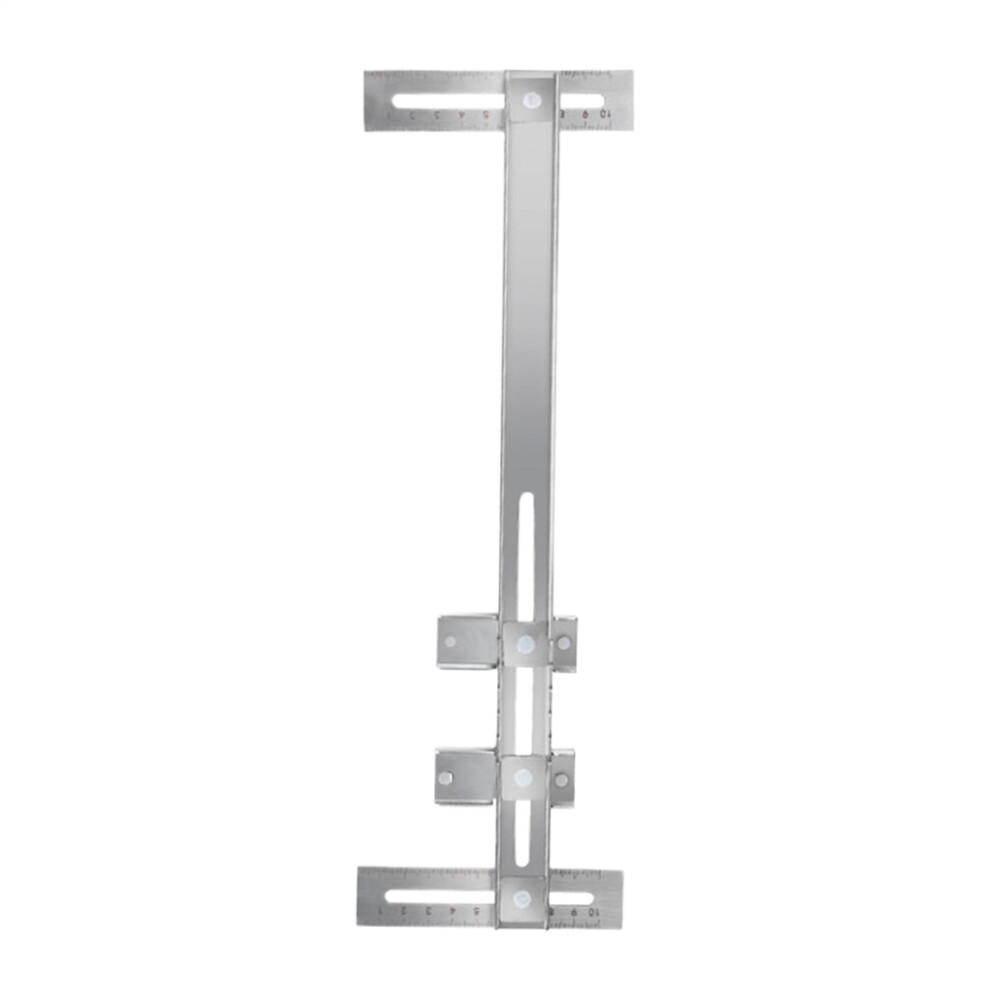Closet Rod Installation Tool Adjustable Stainless Steel Jig With Precision Alignment And Ruler 9771547217688