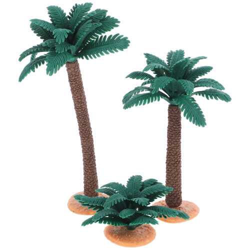 15Pièces Arbres Simulés PVC Vert Compact Décoration Bureau