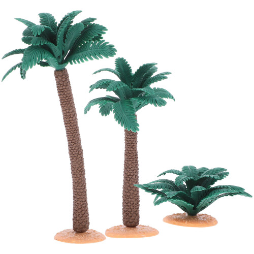 15Pièces Arbres Simulés PVC Vert Compact Décoration Bureau 1