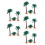 15Pièces Arbres Simulés PVC Vert Compact Décoration Bureau 11