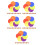 300Pcs Colorful Carpet Marker Decals for Spatial Learning and Decor 9
