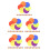 300Pcs Colorful Carpet Marker Decals for Spatial Learning and Decor 10