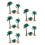 15Pièces Arbres Simulés PVC Vert Compact Décoration Bureau 7