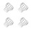 4Pcs Durable Stainless Steel Rain Gutter Screens Silver Drain Covers 9