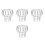 4Pcs Durable Stainless Steel Rain Gutter Screens Silver Drain Covers 10