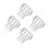 4Pcs Durable Stainless Steel Rain Gutter Screens Silver Drain Covers 5