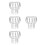 4Pcs Durable Stainless Steel Rain Gutter Screens Silver Drain Covers 8