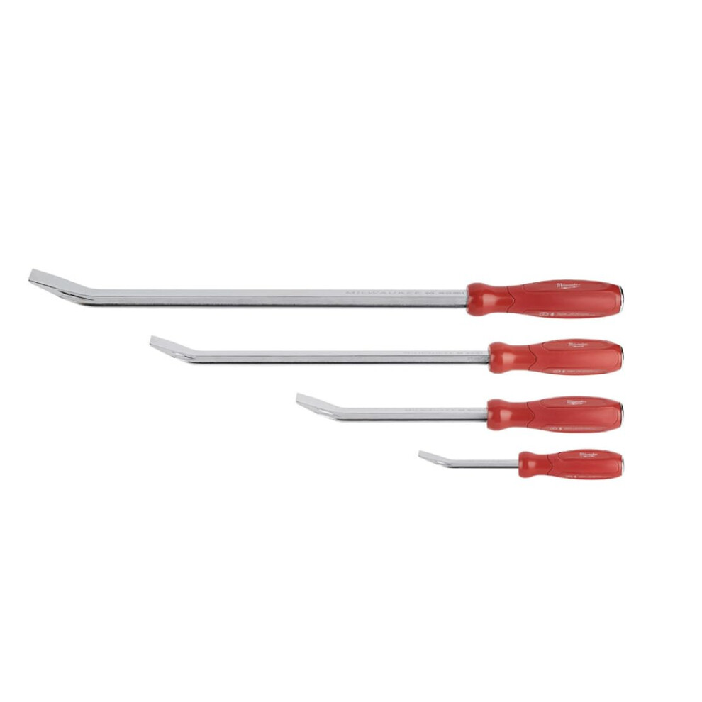 4 Piece Heavy Duty Pry Bar Set With Ibeam Strength And Strike Cap For Construction 9771547218050