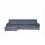 Luxury Life Napoli Jumbo Cord Sectional Corner Left Sofa in Grey 3