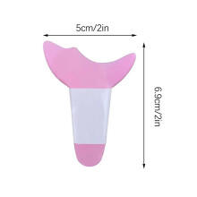 2 Pcs Silicone Eyelash Mascara & Eyeshadow Guard Pads, 5.25cm & 6.95cm, Multi Colors