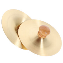 20Stk Kinder Fingerbecken Aus Kupfer Golden Mini Zimbeln Tanz Zubehör
