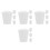 16Pcs Mini Cylindrical Iron Garbage Can Space-Saving Desk Wastebasket 5