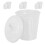 16Pcs Mini Cylindrical Iron Garbage Can Space-Saving Desk Wastebasket 2