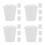 16Pcs Mini Cylindrical Iron Garbage Can Space-Saving Desk Wastebasket 4