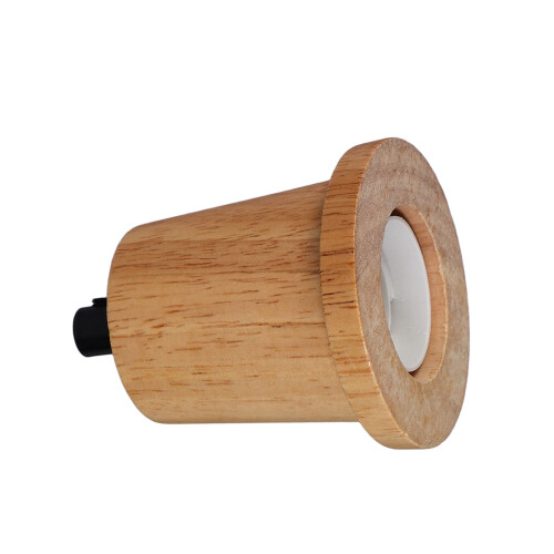 5Pcs Light Socket Lamp Holder Wood Plastic Durable Khaki Color 2
