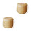 2Pcs Handwoven Bamboo Knit Storage Basket Khaki Multipurpose 9