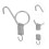 80Pcs Silver Metal Cage Spring Hooks Durable Pet Latches for Home Use 11