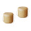 2Pcs Handwoven Bamboo Knit Storage Basket Khaki Multipurpose 5