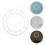 5Pcs Elegant Silver Acrylic Roman Numerals Wall Clock Sticker Set 11