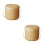 2Pcs Handwoven Bamboo Knit Storage Basket Khaki Multipurpose 10