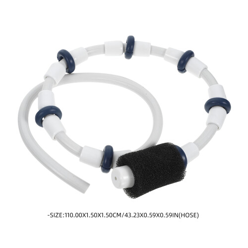 1Set Flexible Pool Cleaner Connect Hose White Rubber Sponge Hose 1