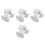 4Pcs Silver Low Profile Aluminum Record Clamp for Turntable Stability 8