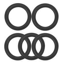 5Pcs Black Foam Sponge Speaker Repair Rings for Enhanced Audio Quality