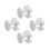 4Pcs Silver Low Profile Aluminum Record Clamp for Turntable Stability 9