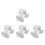 4Pcs Silver Low Profile Aluminum Record Clamp for Turntable Stability 6
