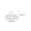 100Pcs White Plastic DIY Doll Joints for Movable Plush Bear Skeletons 2