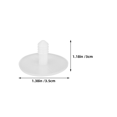 100Pcs White Plastic DIY Doll Joints for Movable Plush Bear Skeletons 1