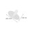 100Pcs White Plastic DIY Doll Joints for Movable Plush Bear Skeletons 3
