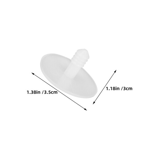 100Pcs White Plastic DIY Doll Joints for Movable Plush Bear Skeletons 2