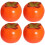 20 pcs mini simulation persimmon foam decorative fruit props 1