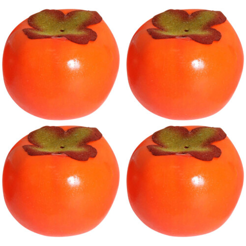 20 pcs mini simulation persimmon foam decorative fruit props