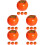 20 pcs mini simulation persimmon foam decorative fruit props 8