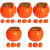20 pcs mini simulation persimmon foam decorative fruit props 5