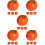 20 pcs mini simulation persimmon foam decorative fruit props 10
