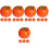 20 pcs mini simulation persimmon foam decorative fruit props 6