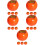 20 pcs mini simulation persimmon foam decorative fruit props 9
