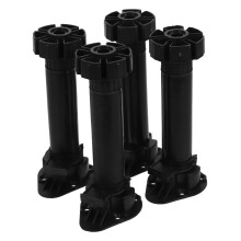 4PCS Adjustable Cabinet Legs Height Adjustable Furniture Support for Kitchens Bathrooms and Living Rooms