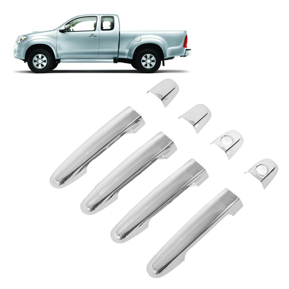 8 Pieces Chrome Door Handle Cover Trim Fit For Hilux Vigo 2005-2014 4621390280535