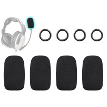4Pcs Microphone Foam Cover for Lightspeed Zulu Aviation Headsets, Noise Reduction Wind Pop Filter