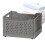 Rolling Storage Basket with Wheels, Foldable Laundry Bin for Small Spaces, Durable Gray Organizer 1