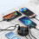 USB 2.0 Hub Multi Splitter Adapter 5Gbps High Speed USB Splitter Power Adapter Multiple Expander for PC Laptop, 7 2