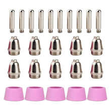 Para Piezas de Cortador de Plasma ELECTRIC 58605 20A 59184 Electrodos 59183 Puntas Boquillas (Kits de 25 Unidades)
